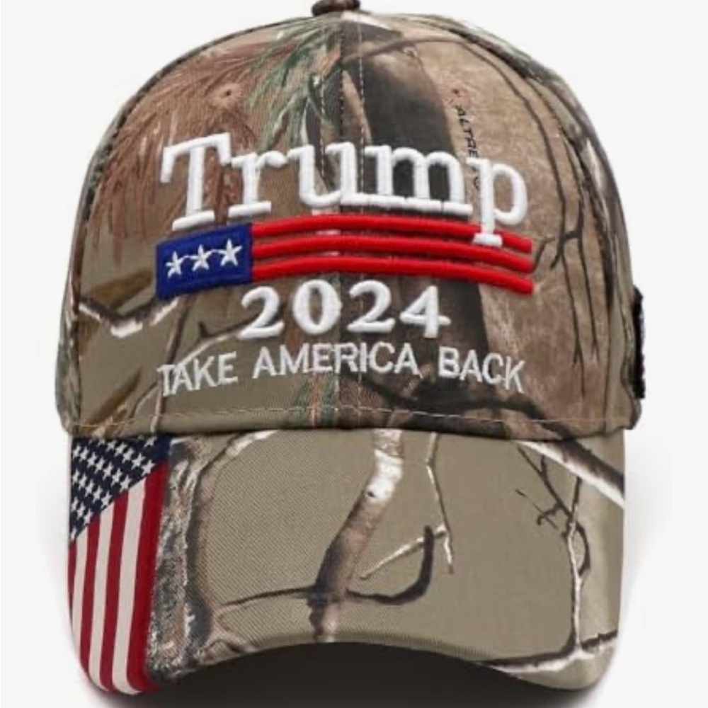 Trump embroidered 2024 Camo Cap